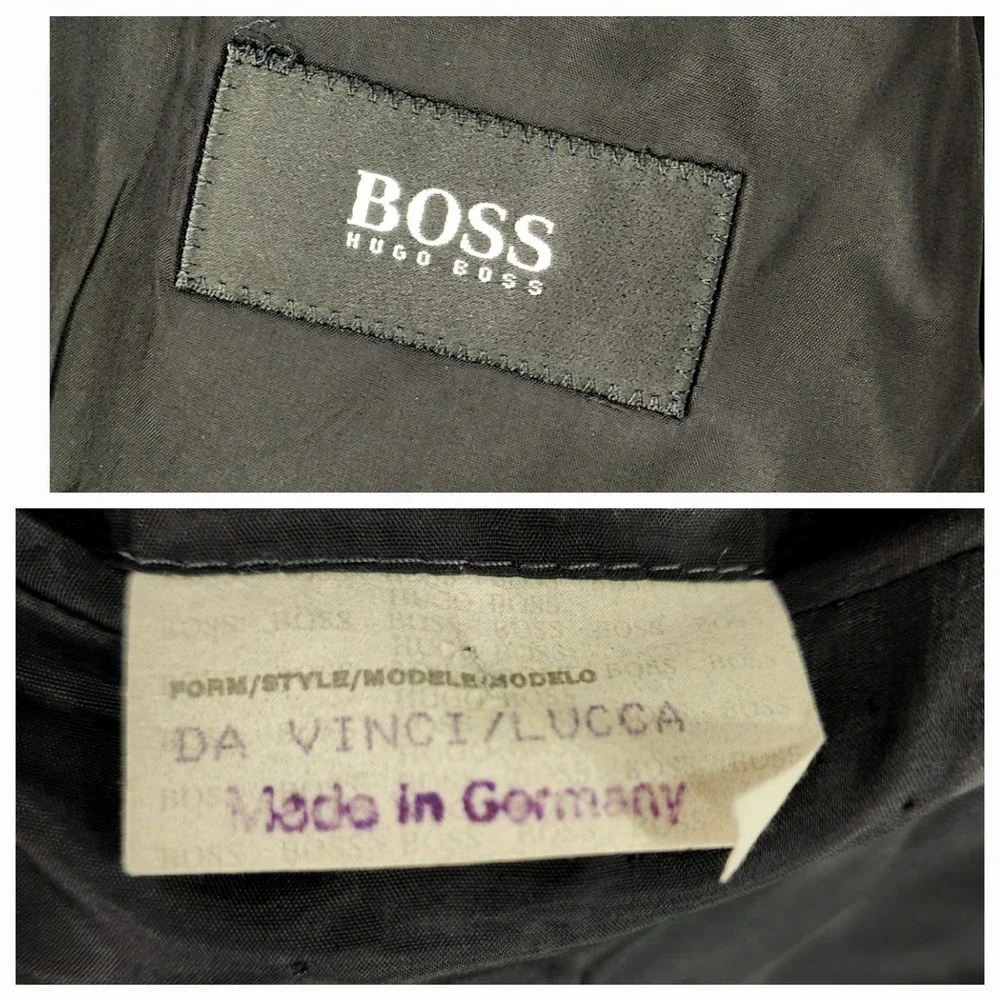 Hugo Boss‎ Mens Sport Coat 42R* Black Da Vinci Lucca Single Breasted Double Vent